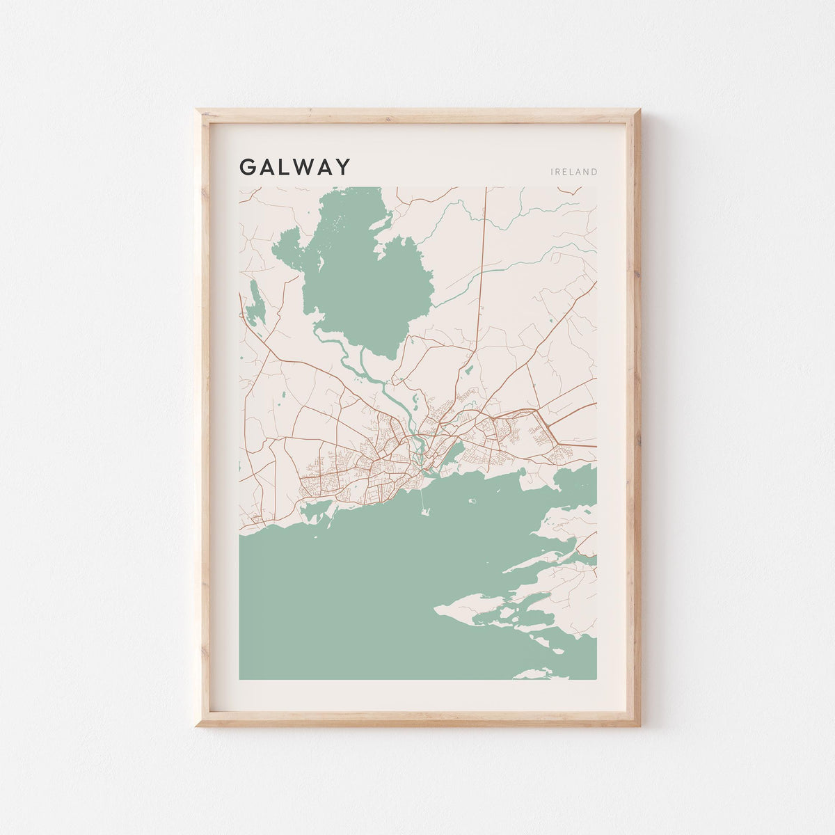 galway ireland map poster - image 1