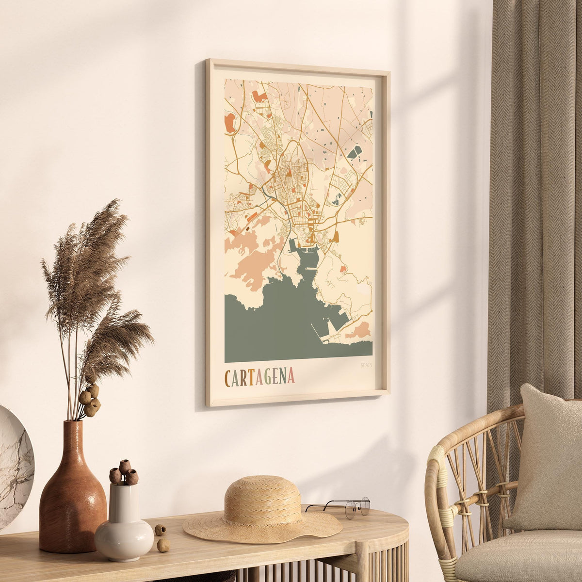 cartagena spain map poster - image 2