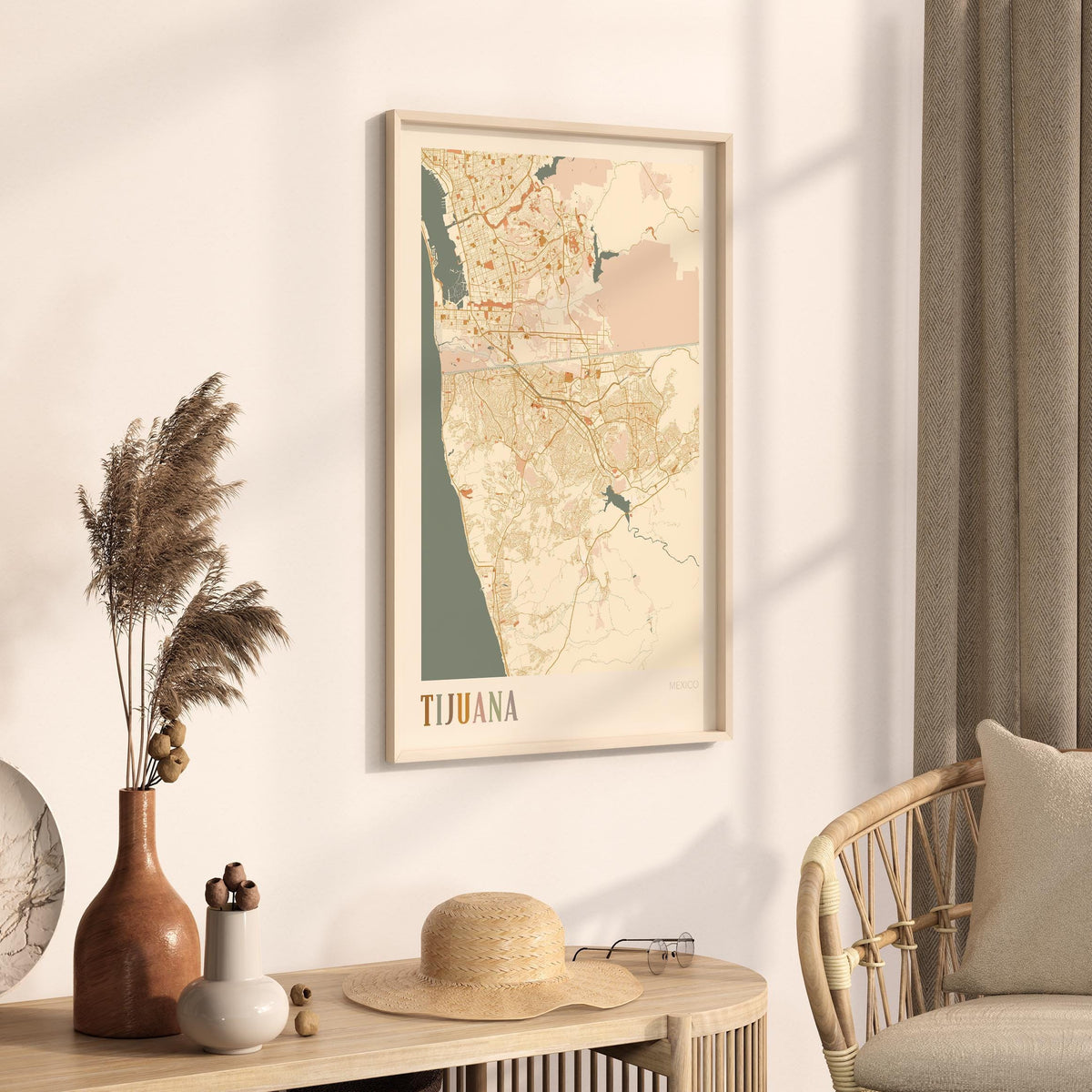 tijuana, mexico map poster - image 2