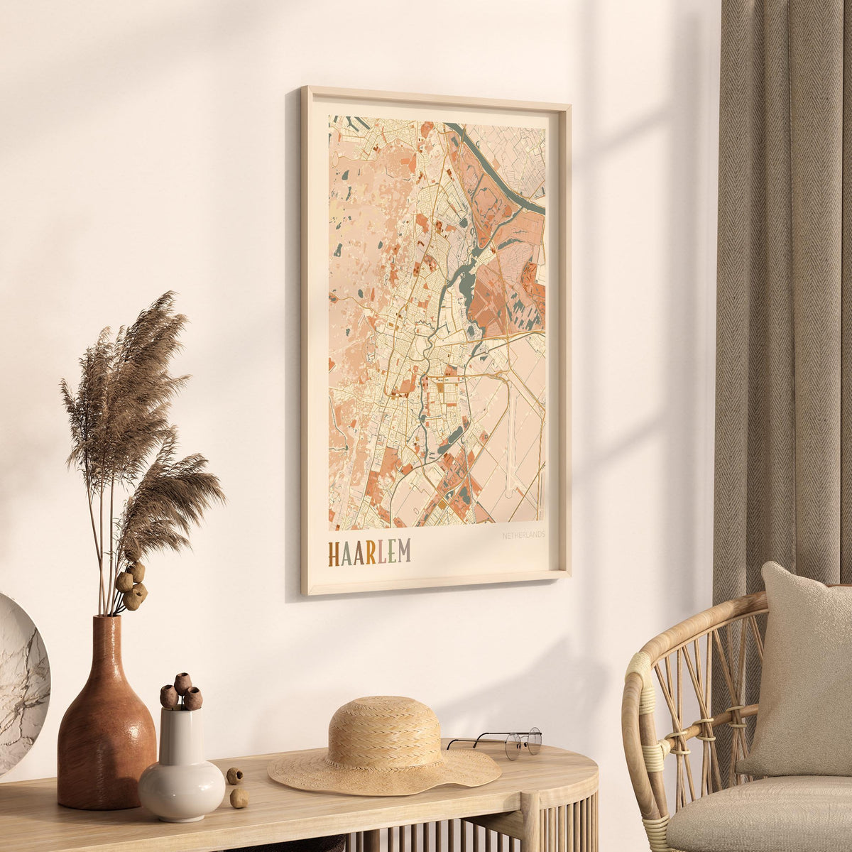 haarlem netherlands map poster - image 2