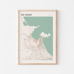 da nang, vietnam map poster - image 1