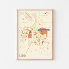 leduc, alberta map poster - image 1