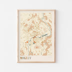 mogilev belarus map poster - image 1
