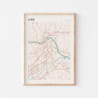 linz austria map poster - image 1