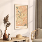 taipei, taiwan map poster - image 2