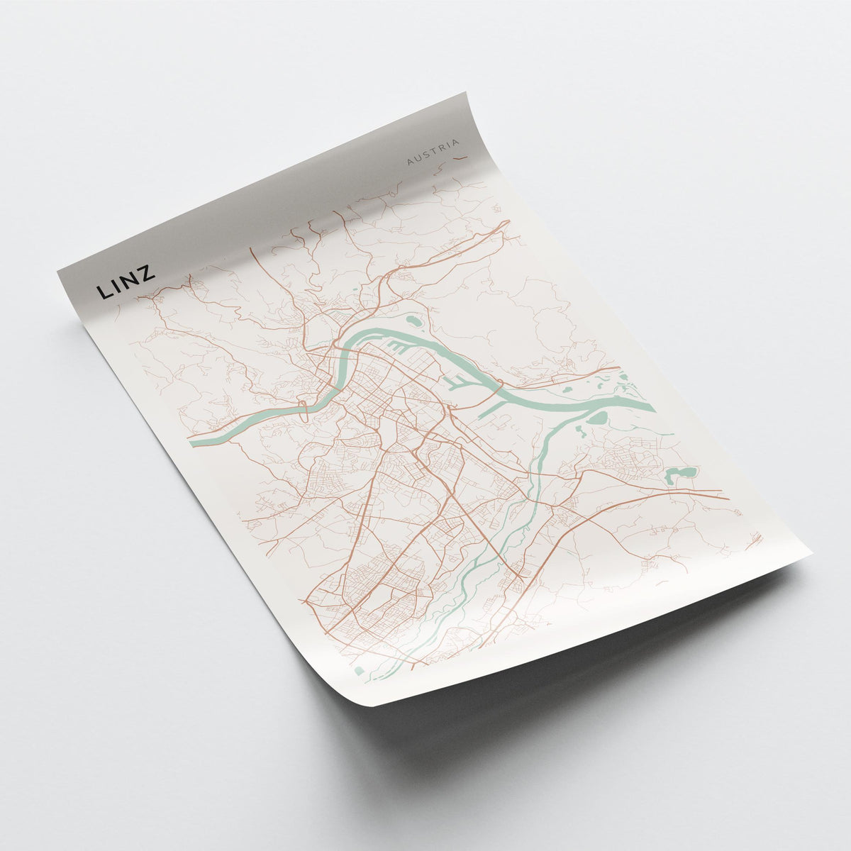 linz austria map poster - image 4