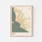 lima, peru map poster - image 1