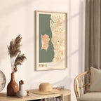 penang, malaysia map poster - image 2