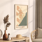 playa del carmen, mexico map poster - image 2