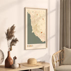 paphos, cyprus map poster - image 2