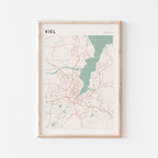 kiel germany map poster - image 1
