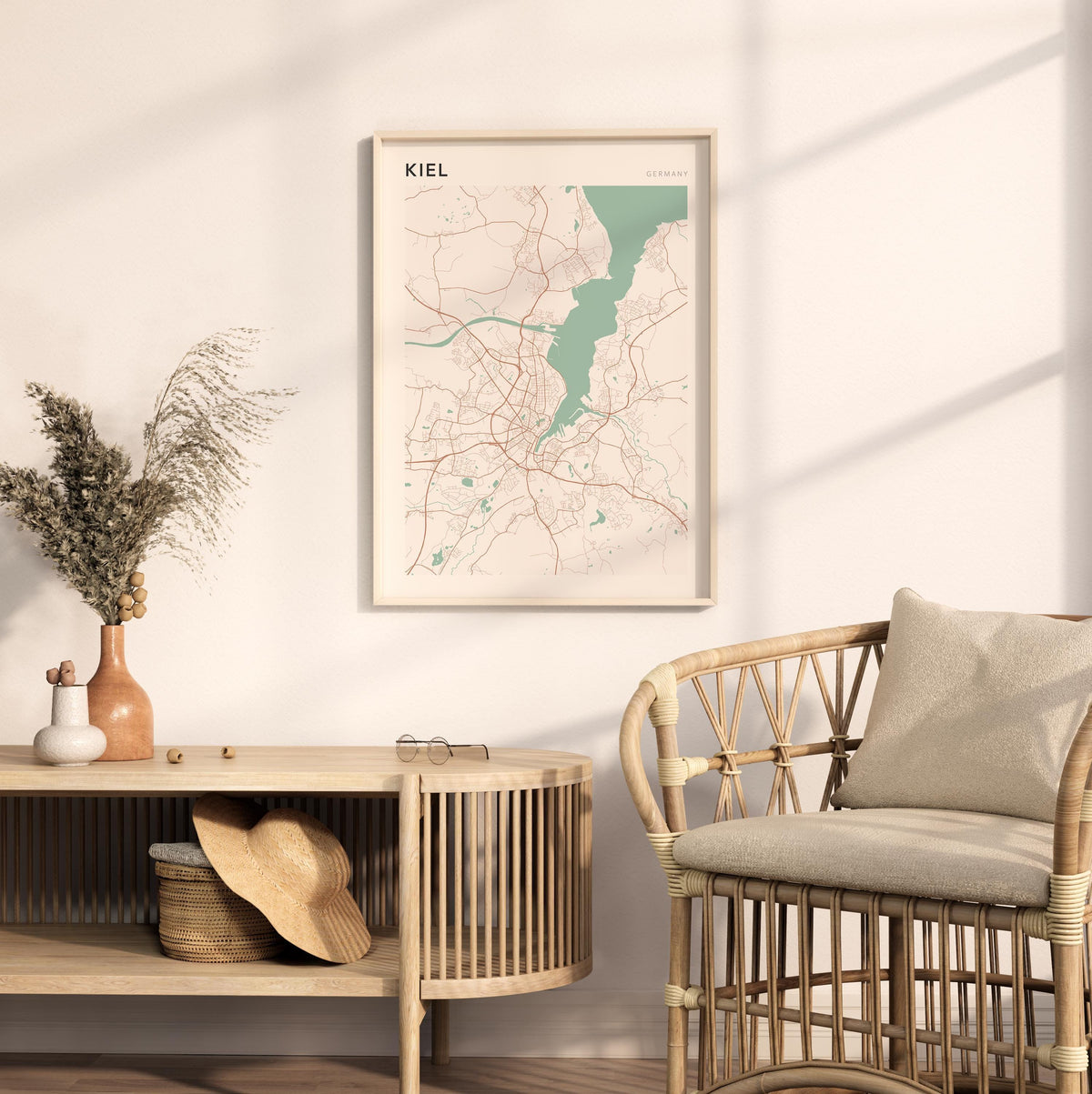 kiel germany map poster - image 3