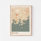 helsinki finland map poster - image 1