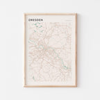 dresden germany map poster - image 1