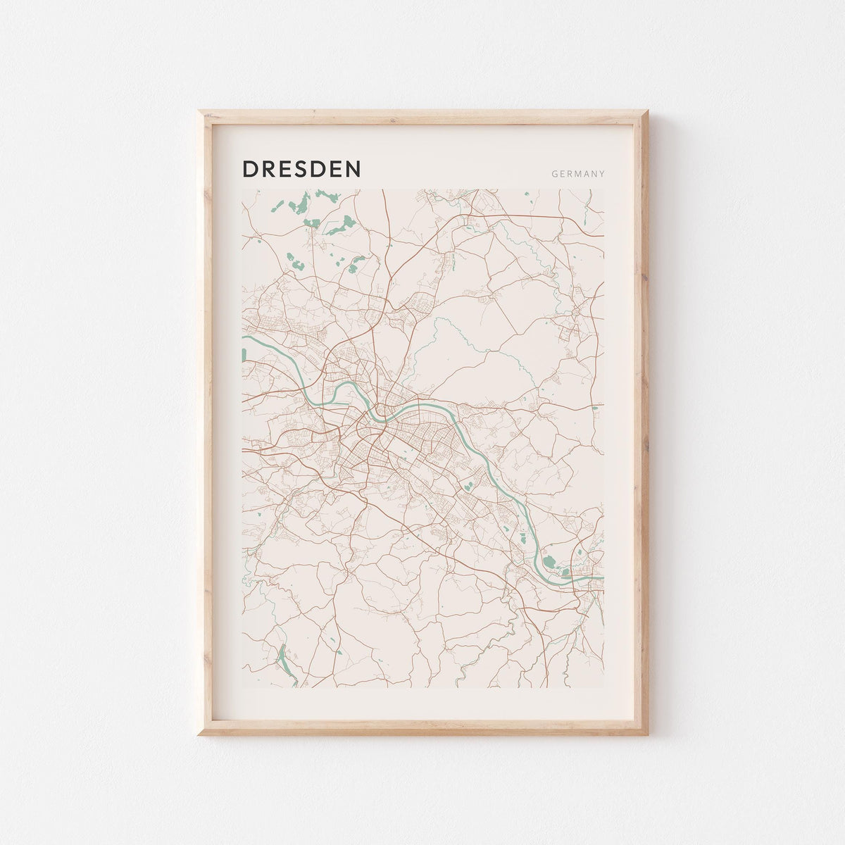 dresden germany map poster - image 1