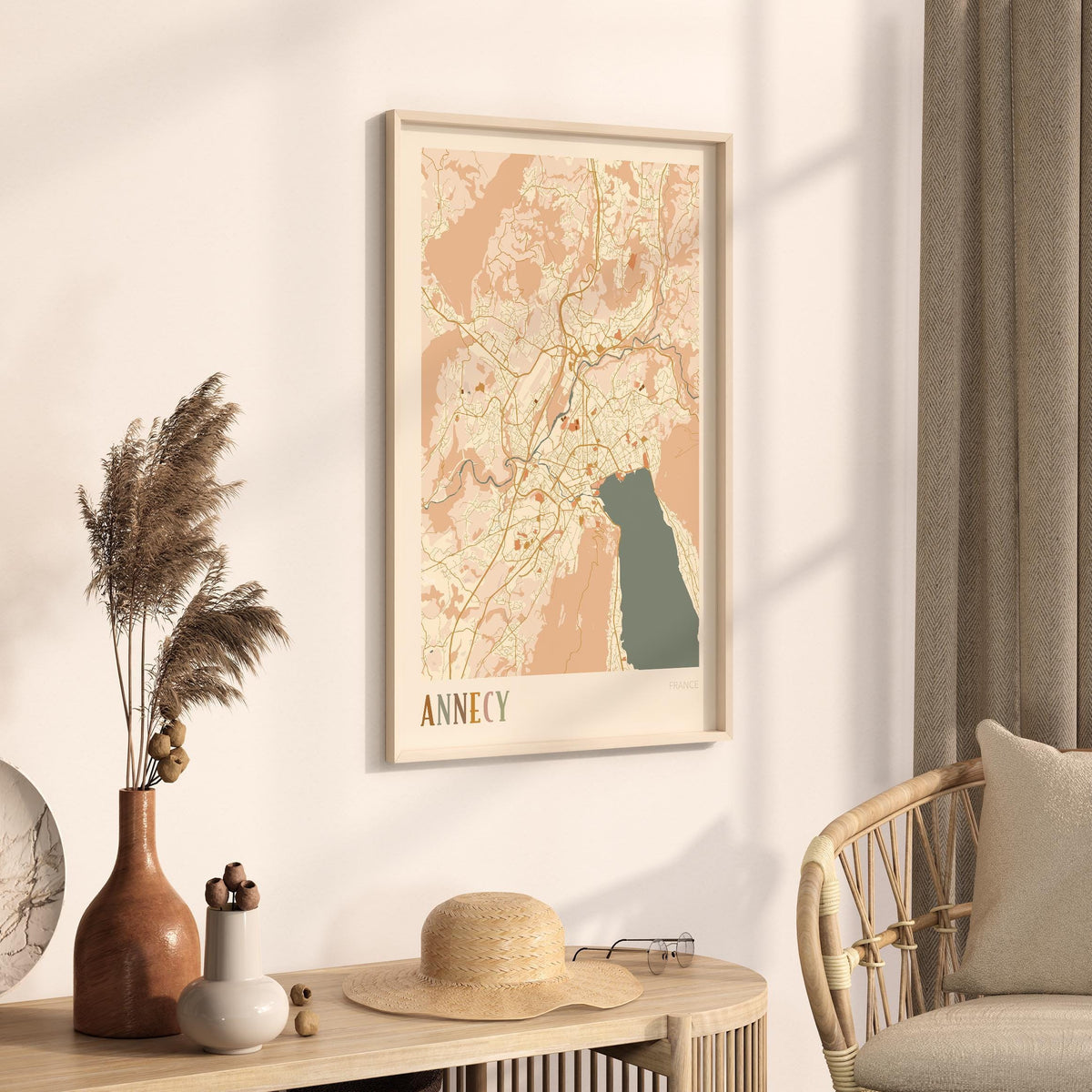 annecy france map poster - image 2