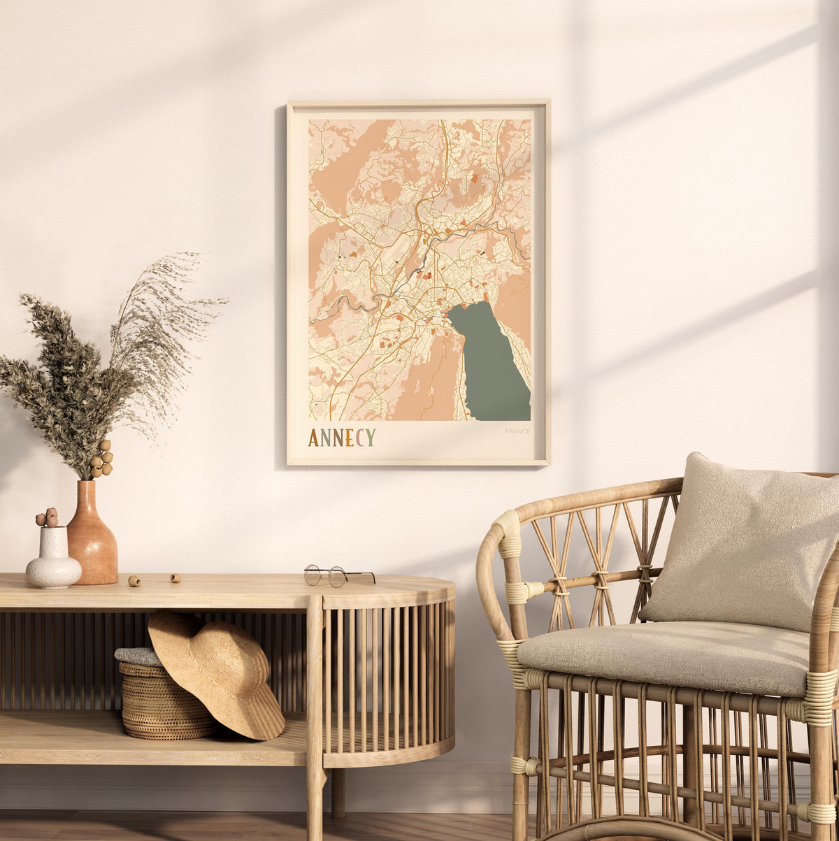 annecy france map poster - image 3