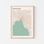 melbourne, australia map poster - image 1