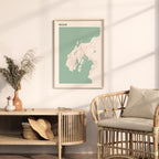 nuuk greenland map poster - image 3