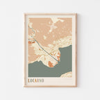 locarno switzerland map poster - image 1