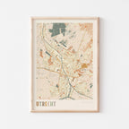 utrecht netherlands map poster - image 1