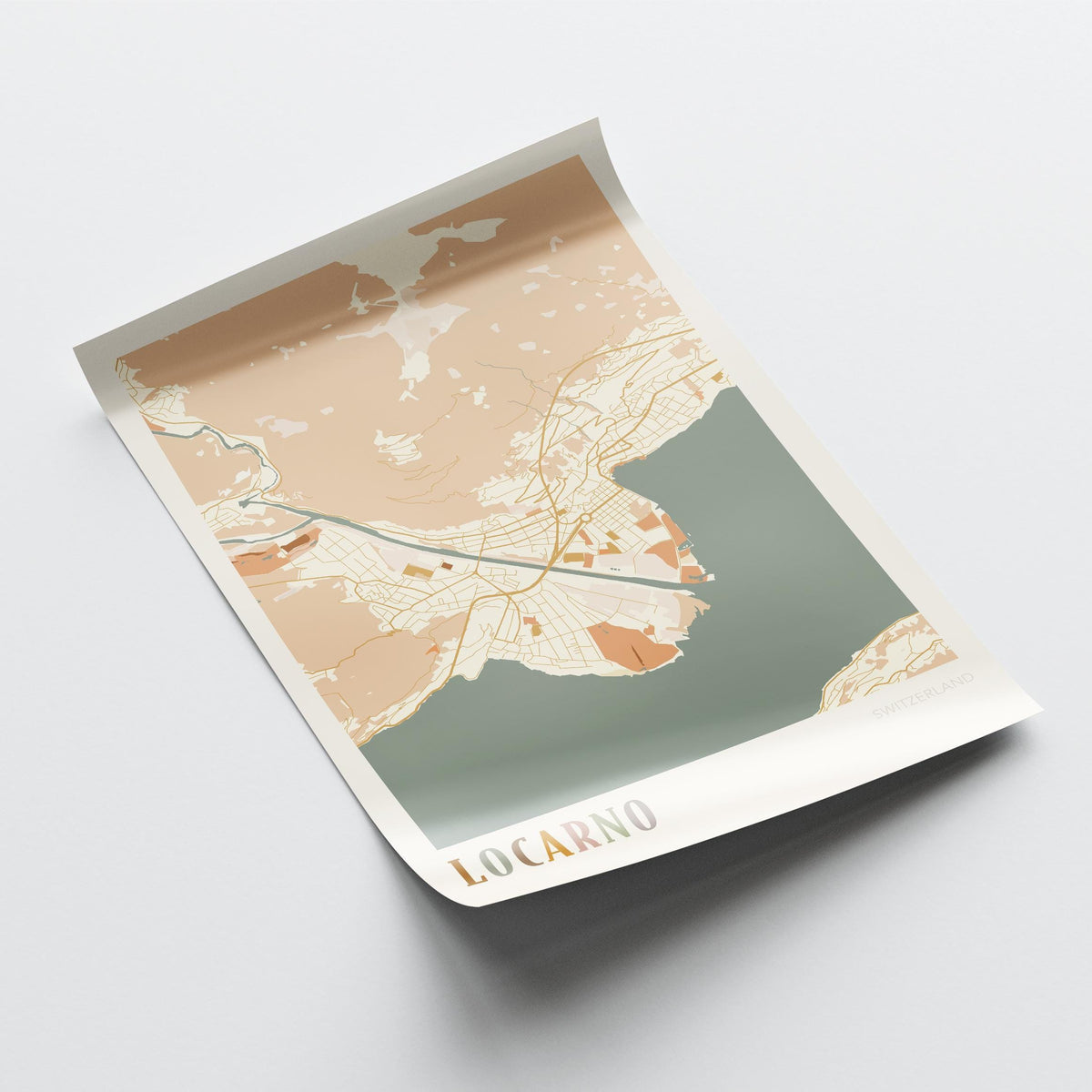 locarno switzerland map poster - image 4