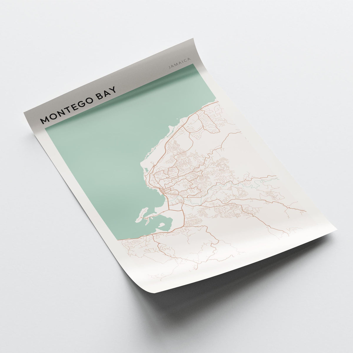 montego bay, jamaica map poster - image 4