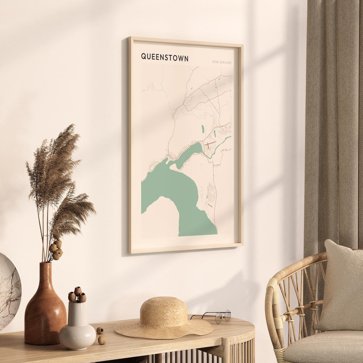 queenstown, new zealand map poster - image 2
