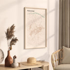 peshawar, pakistan map poster - image 2