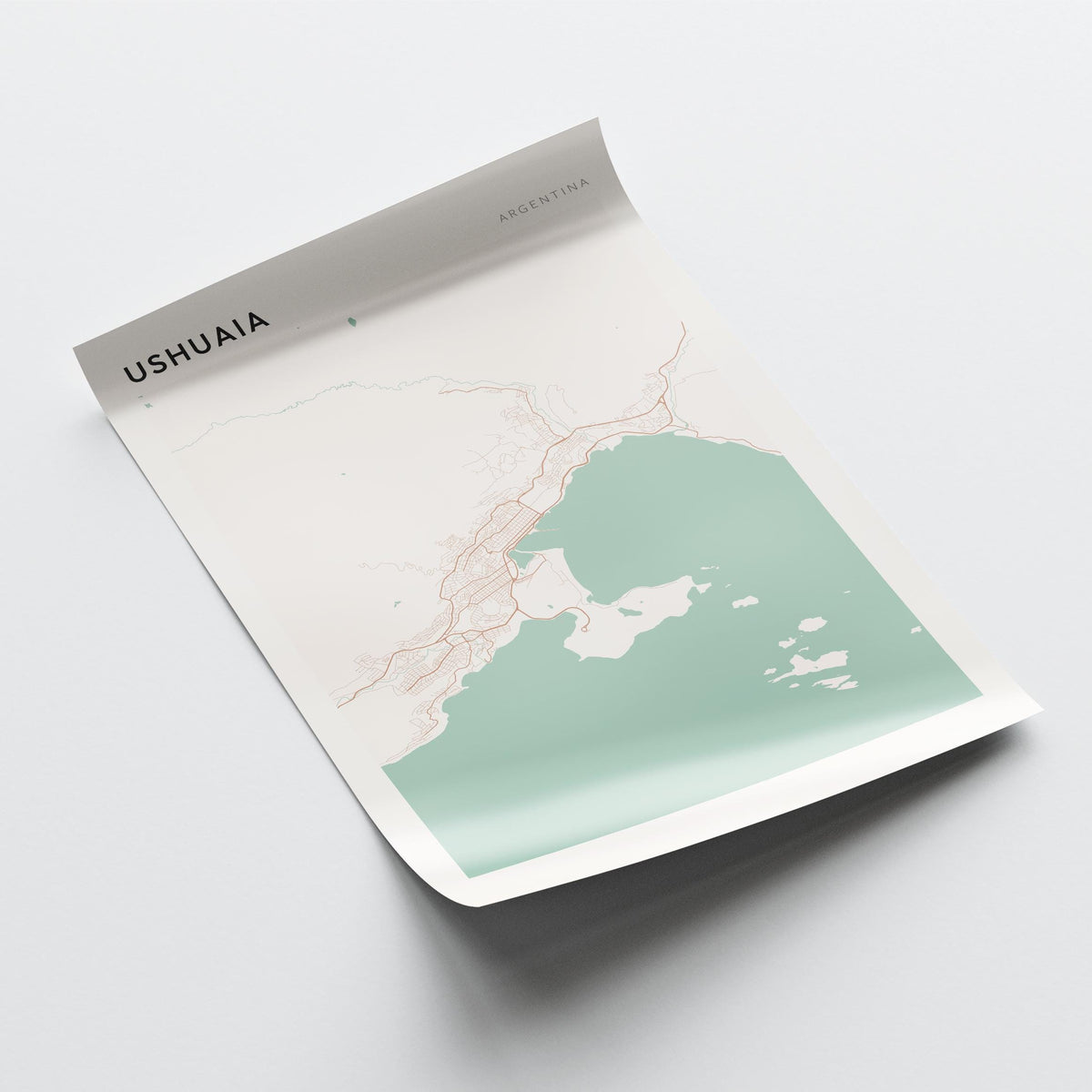ushuaia, argentina map poster - image 4