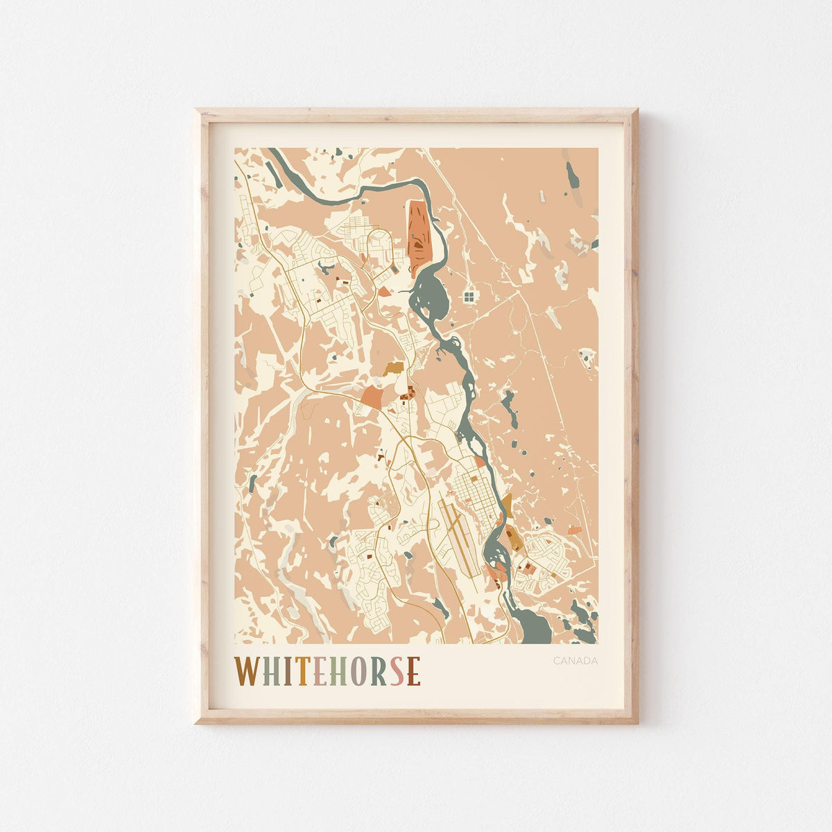 whitehorse, yukon map poster - image 1