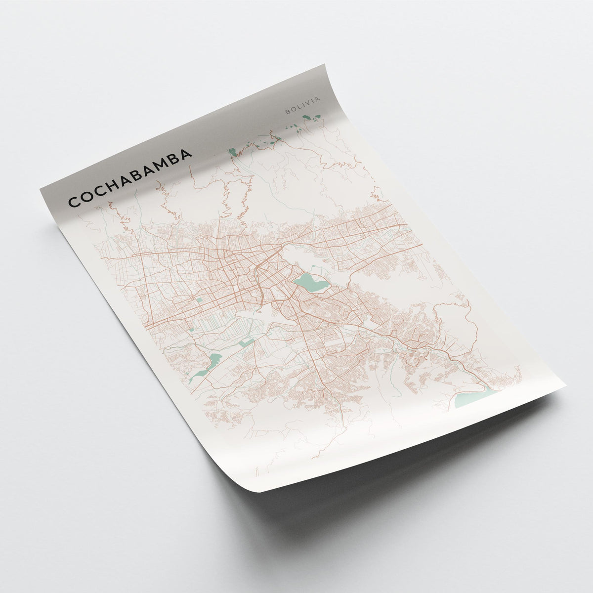 cochabamba, bolivia map poster - image 4