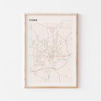 york, united kingdom map poster - image 1