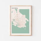 victoria, british columbia map poster - image 1