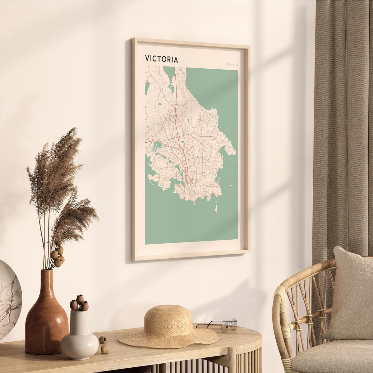 victoria, british columbia map poster - image 2