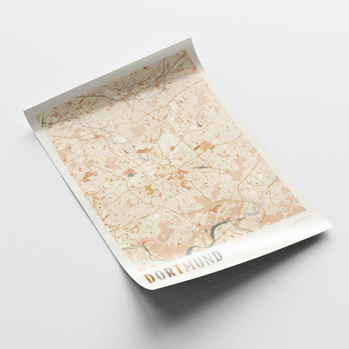 dortmund germany map poster - image 4