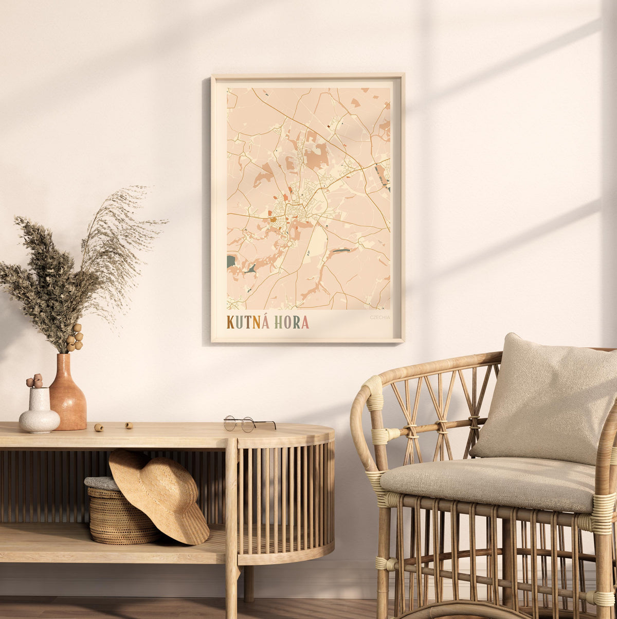 kutna hora czechia map poster - image 3