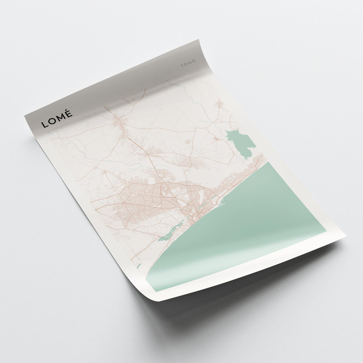 lome, togo map poster - image 4