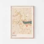 vejle denmark map poster - image 1