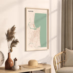 napier, new zealand map poster - image 2