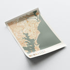 newcastle, australia map poster - image 3