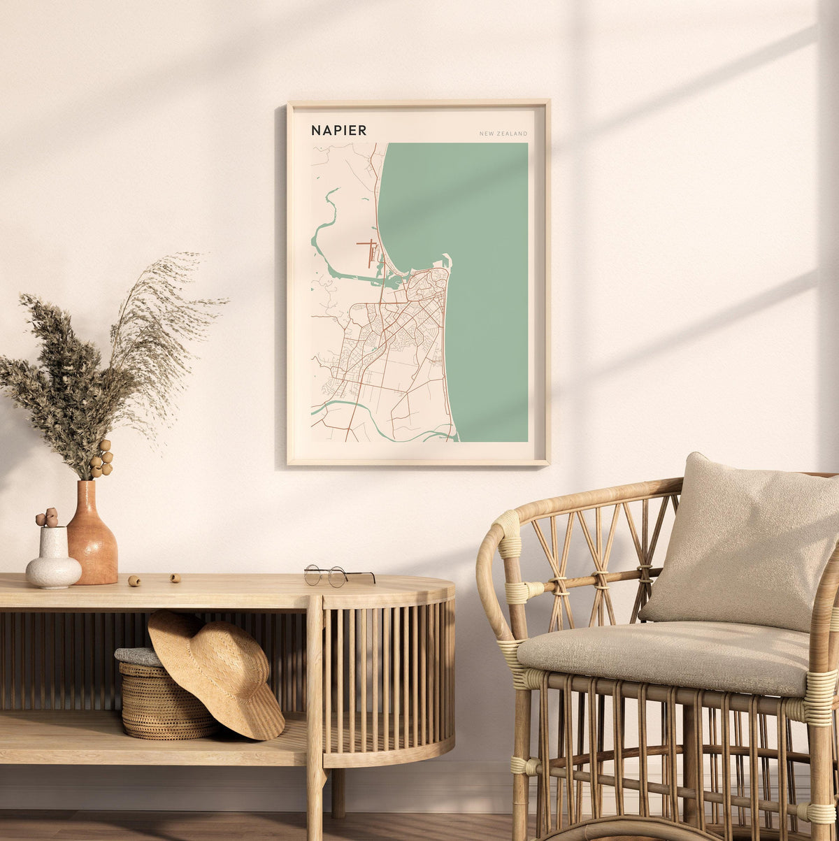 napier, new zealand map poster - image 3