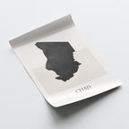 chad map poster - minimalist boho wall art - digital download - image 4