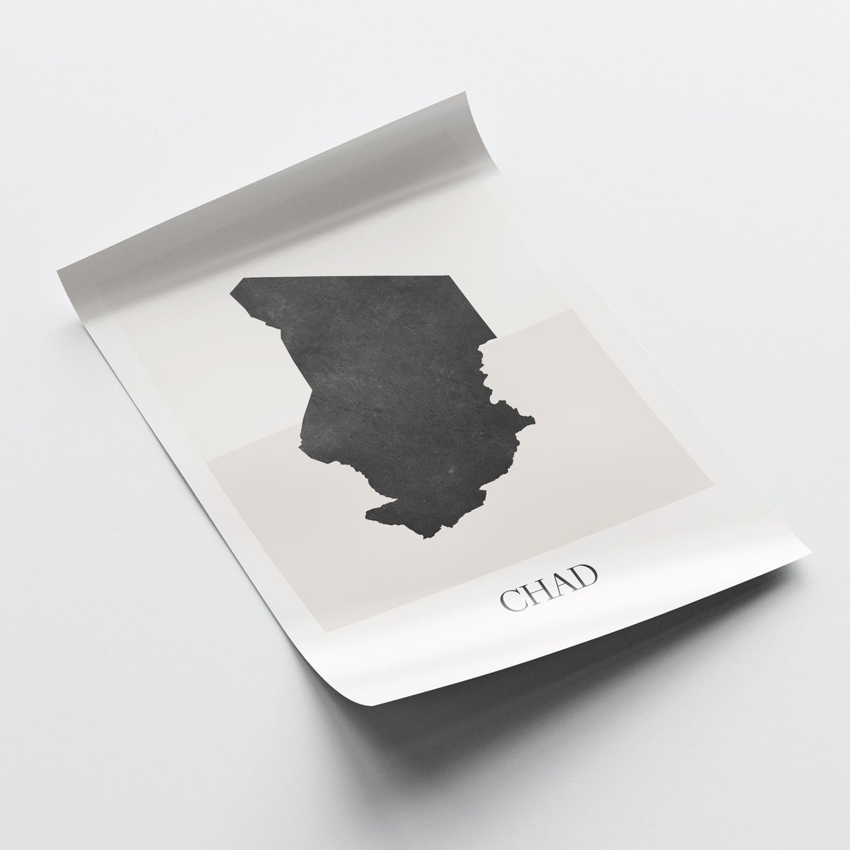 chad map poster - minimalist boho wall art - digital download - image 4