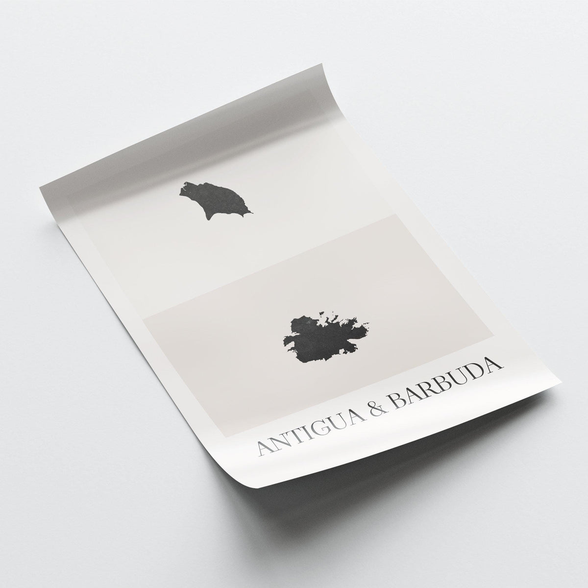 antigua and barbuda map poster - minimalist boho wall art - digital download - image 4