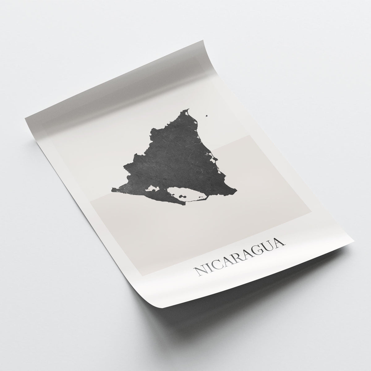 nicaragua map poster - minimalist boho wall art - digital download - image 4