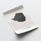 zimbabwe map poster - minimalist boho wall art - digital download - image 4