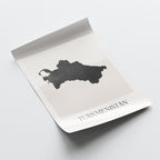 turkmenistan map poster - minimalist boho wall art - digital download - image 4