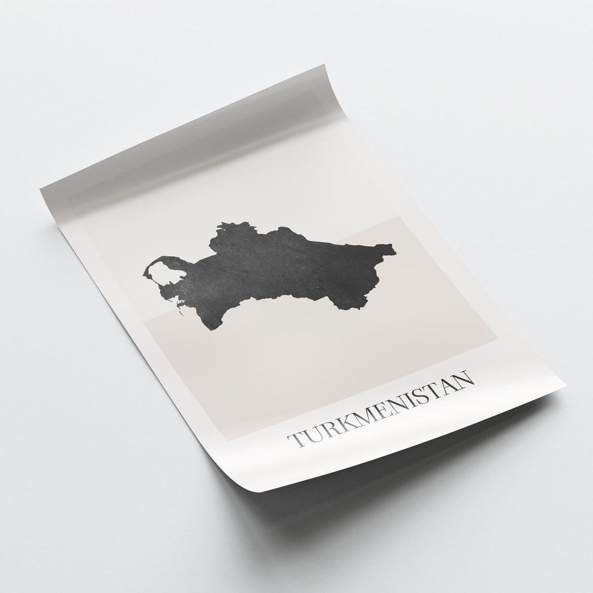 turkmenistan map poster - minimalist boho wall art - digital download - image 4