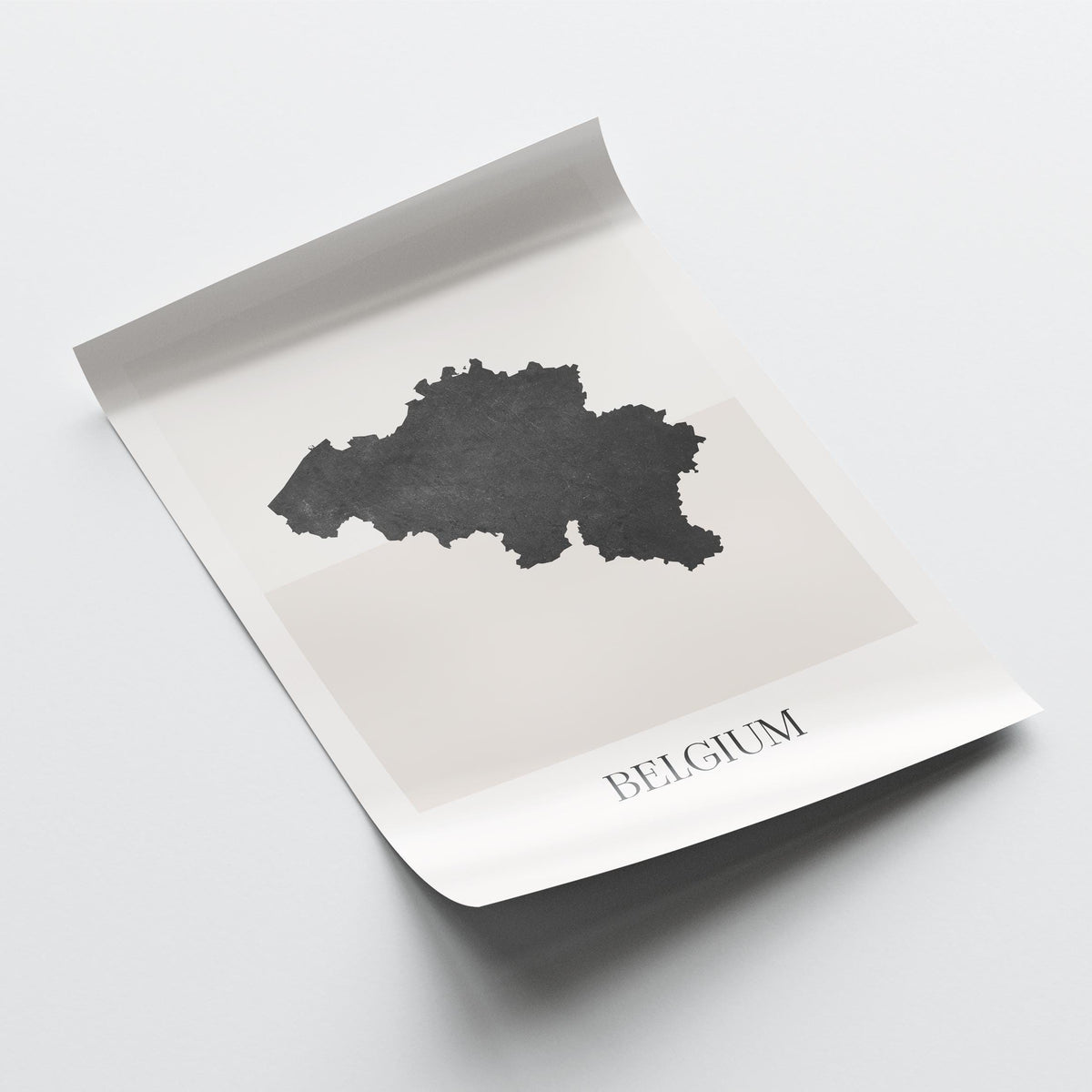 belgium map poster - minimalist boho wall art - digital download - image 4